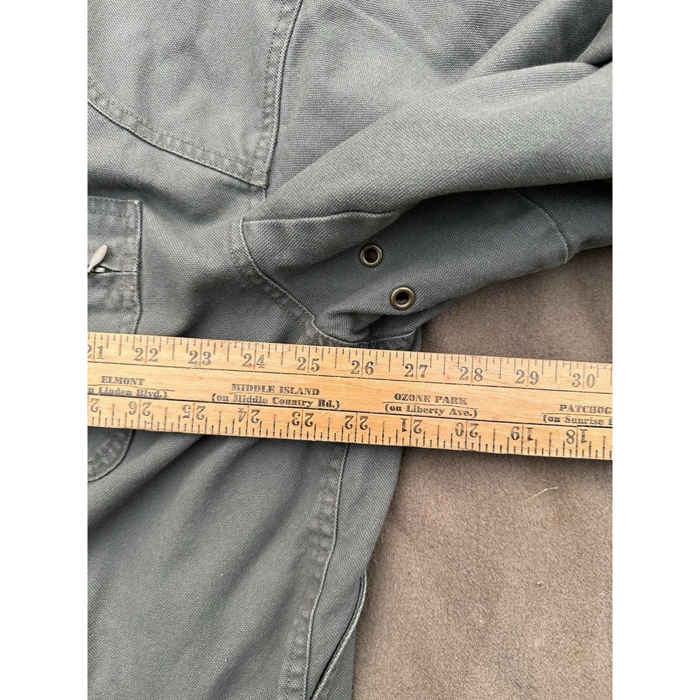LL Bean Men's Original Field Coat Cotton flannel-Lined Size XXL Olive Green - Picture 8 of 10